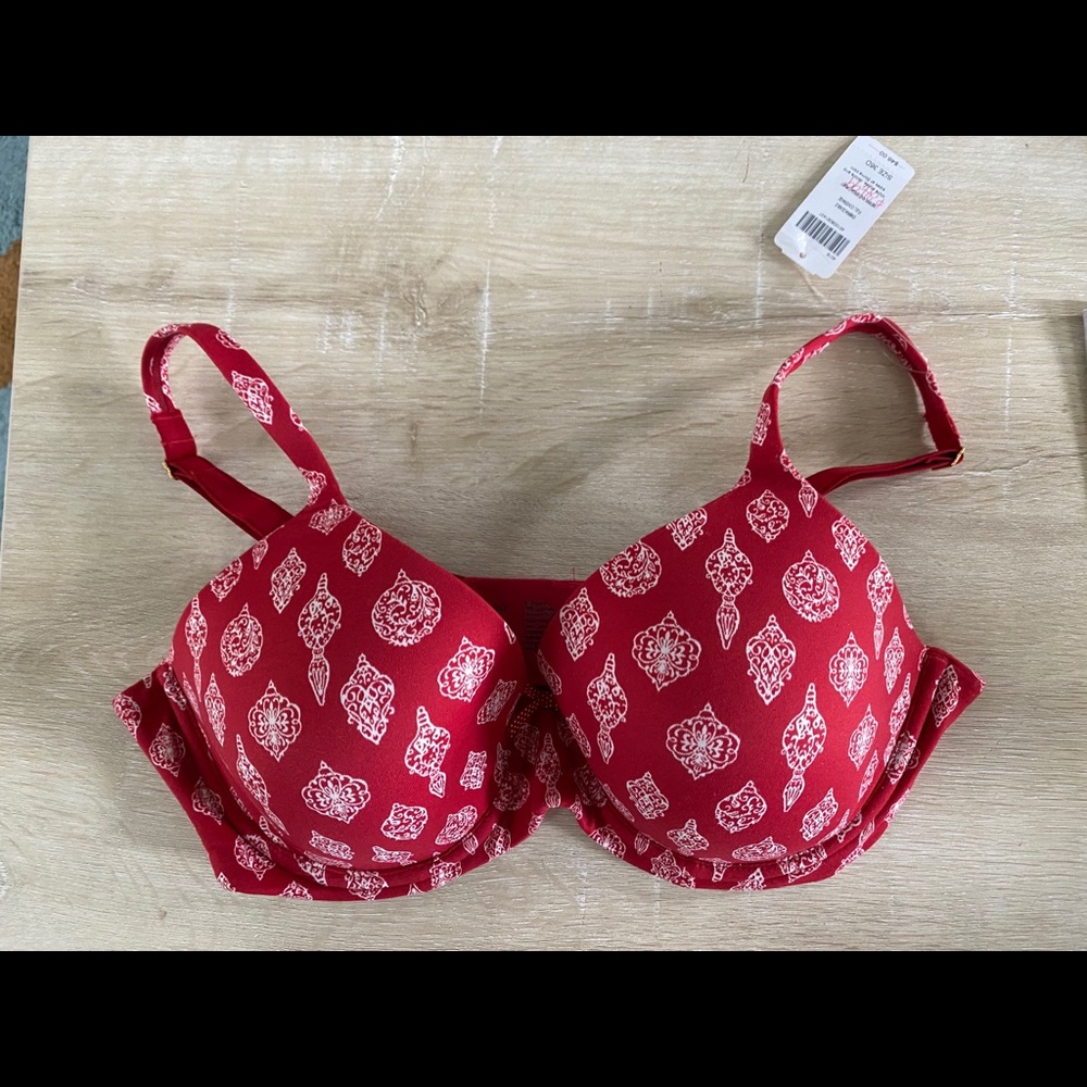 Soma Embraceable Full Coverage Bra, Holiday Print